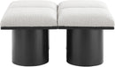 Pavilion - 4 Piece Modular Bench With Black Base