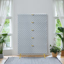 Gaines - Chest - Gray High Gloss