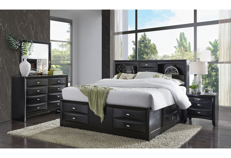 Linda - Nightstand - Black