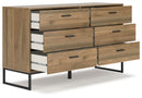 Deanlow - Six Drawer Dresser - Honey