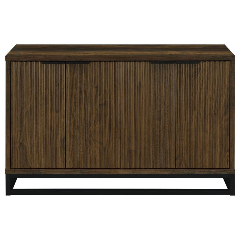 Ryatt - 4 Door Engineered Wood Accent Cabinet - Dark Pine