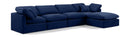 Indulge - Velvet 5 Piece Modular Sectional With Chaise