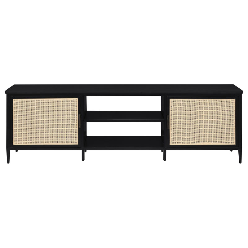 Amherst - 2-Door 70" Metal TV Stand Media Console - Black