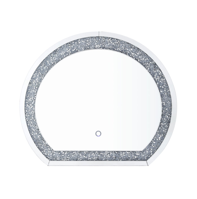 Noralie - Accent Mirror - Mirrored & Faux Diamonds
