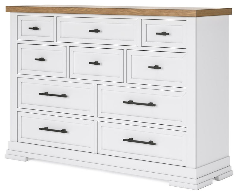 Ashbryn - White / Natural - Dresser