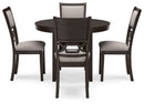 Langwest - Dining Room Table Set (Set of 5) - Brown