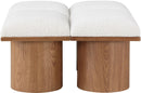 Pavilion - 4 Piece Modular Bench With Brown Base