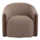 Ballona - Accent Chair With Swivel - Brown Chenille