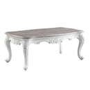 Ciddrenar - Coffee Table - Marble Top & White