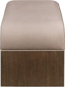 Sable - 52" Velvet Performance Fabric Upholstered Bench