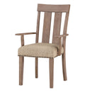 Nathaniel - Arm Chair (Set of 2) - Fabric & Maple