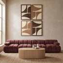 Cadence - 4 Piece Two-Color Wall Art