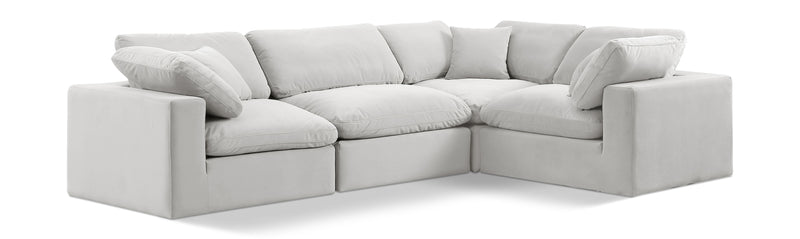 Comfy - 4 Piece Velvet Modular Sectional