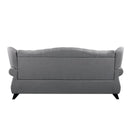Hannes - Sofa With 2 Pillows - Gray Fabric