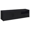 Murray - 70" 2-Door TV Stand Media Console - Black