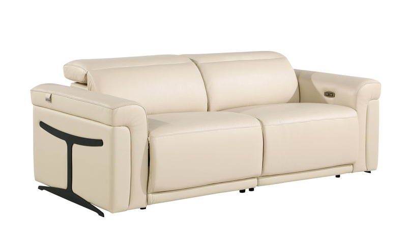 1126 - Top Grain Power Reclining Italian Leather Sofa