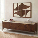 Veya - 71" Genuine Marble And Mango Wood Media Console