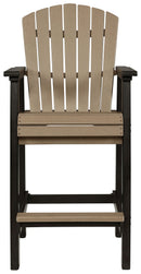 Fairen Trail - Tall Barstool (Set of 2) - Black / Driftwood