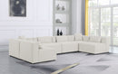 Cube - Linen 6 Piece Modular Armless Sectional