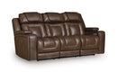 Mestrino - Power Recline Sofa With Adjustable Headrest - Hickory