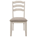 Ronnie - Wood Dining Side Chair (Set of 2) - Rustic Cream