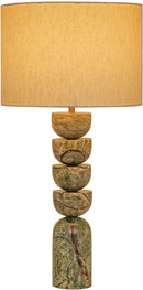 Opus - Linen Textured Fabric And Brass Table Lamp