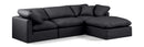 Indulge - Faux Leather 4 Piece Modular Sectional With Chaise
