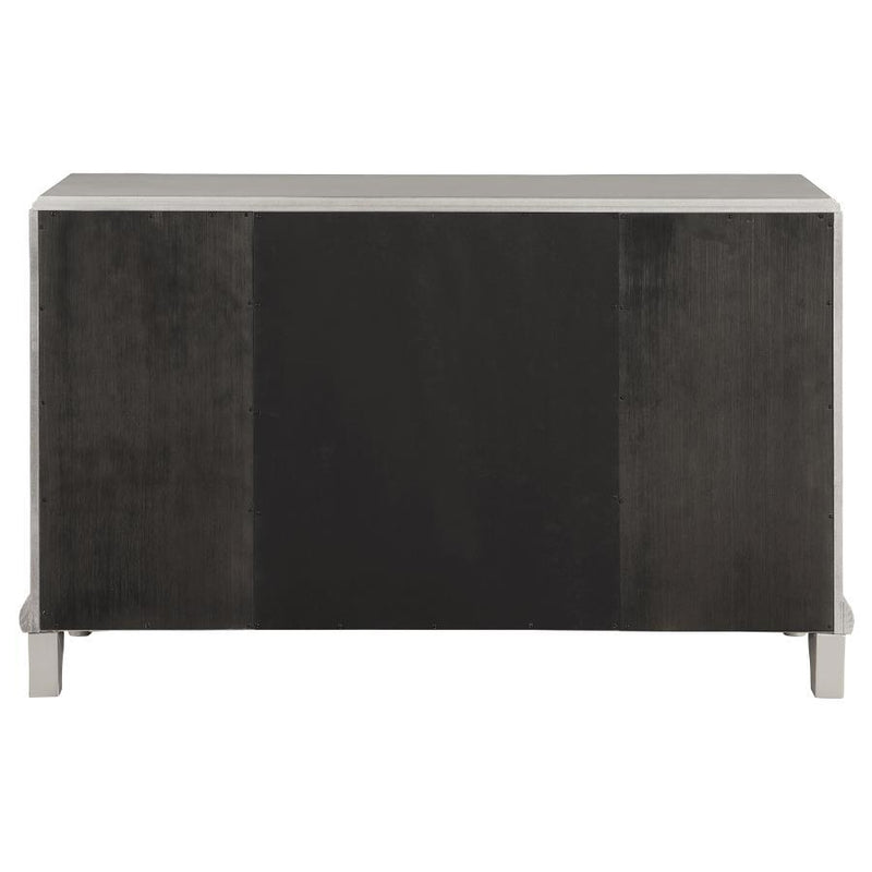 Bling Game - 5-Drawer Dining Server - Metallic Platinum