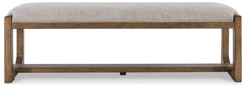 Cabalynn - Oatmeal / Light Brown - Large Uph Dining Room Bench