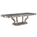 Ariadne - Dining Table With Pedestal - Antique Platinum