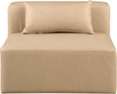Cube - Armless Chair - Tan
