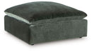 Carriage View - Oversized Accent Ottoman - Jade