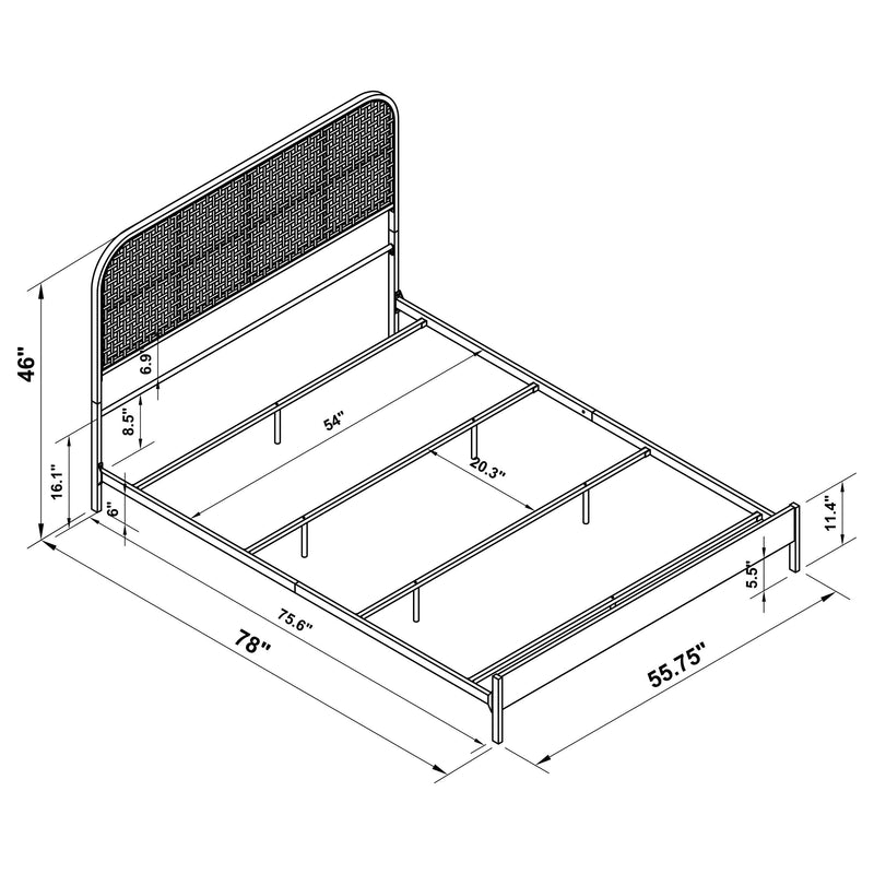 Amherst - Radio Weave Rattan Metal Bed