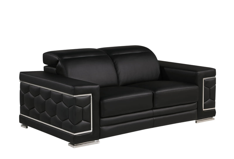 296 - Genuine Leather Living Room Set