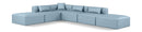 Cube - 6 Piece Modular Corner Armless Sectional