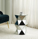 Dominic - 20" Pedestal Stand - Mirrored