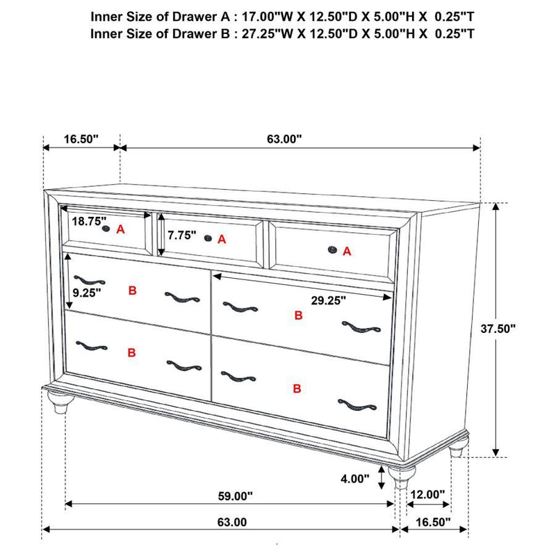 Barzini - Transitional Bedroom Set