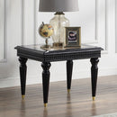 Tayden - End Table With Marble Top - Marble Top & Black