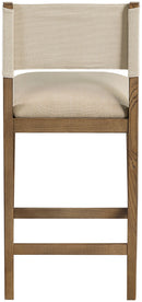 Avon - Linen Textured Performance Fabric Counter Stool