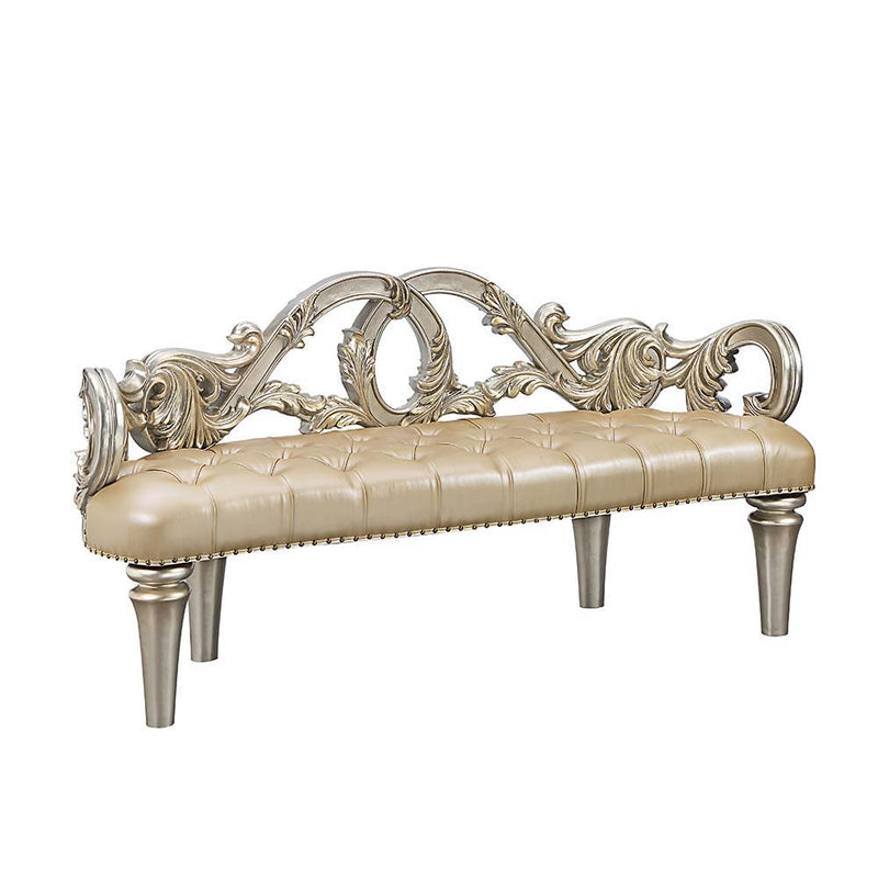 Danae - Bench - Champagne & Gold Finish