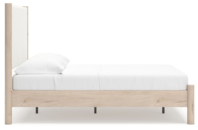 Cadmori - Upholstered Panel Bed