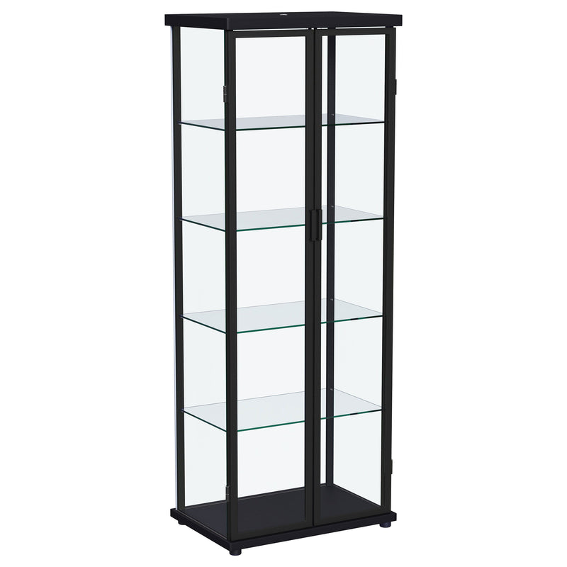 Aero - 5-Shelf Display Curio Cabinet With Led Lighting