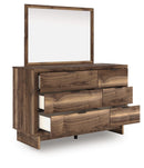 Chirason - 3 Pc. - Full Panel Storage Bed, Dresser And Mirror - Brown