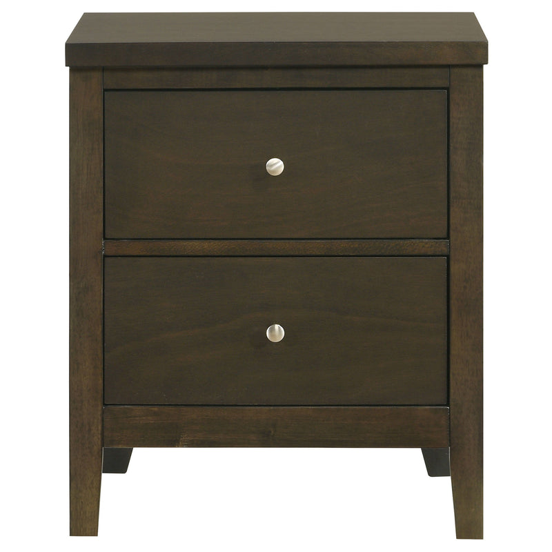 Wilkes - 2-Drawer Nightstand Bedside Table - Dark Cocoa