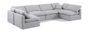 Indulge - Linen 6 Piece Modular U-Shaped Sectional