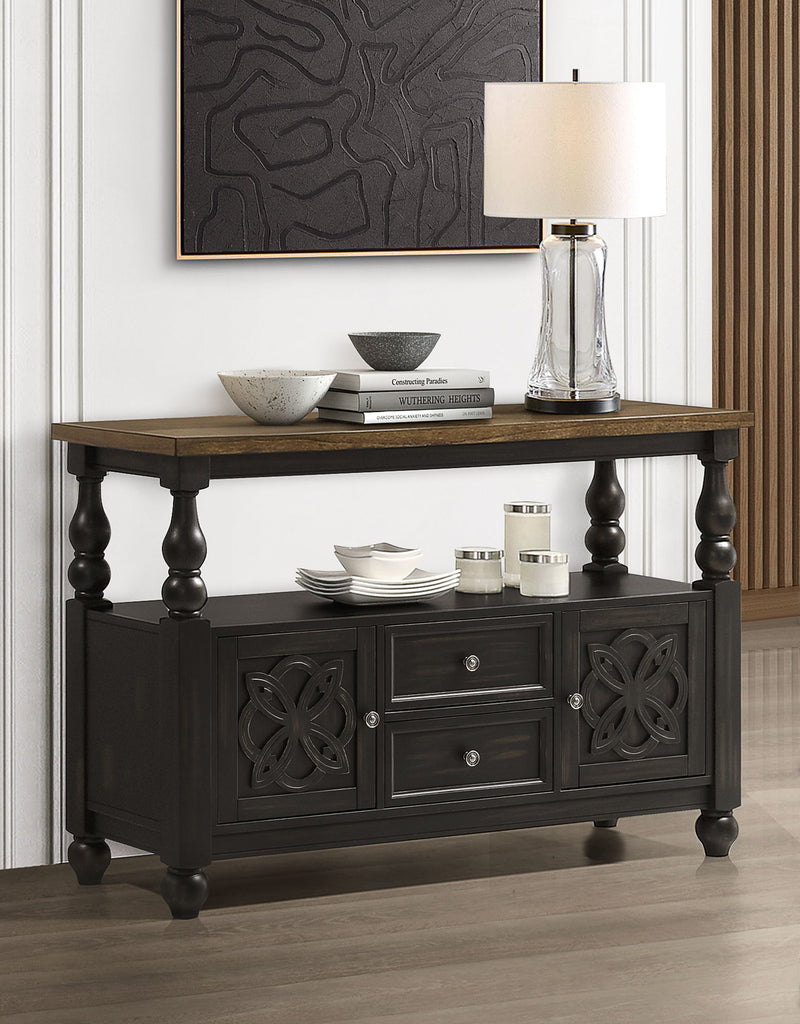 Hilara - Sideboard - Charcoal & Nutmeg