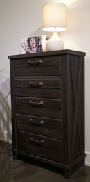 Vonitta Bay - Five Drawer Chest - Dark Brown