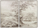 Stormish - Wall Art Set (Set of 2) - Beige / Brown