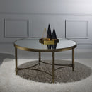 Aditya - Coffee Table - Mirrored & Antique Brass