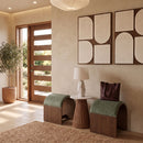 Sable - Velvet Performance Fabric Upholstered Bench
